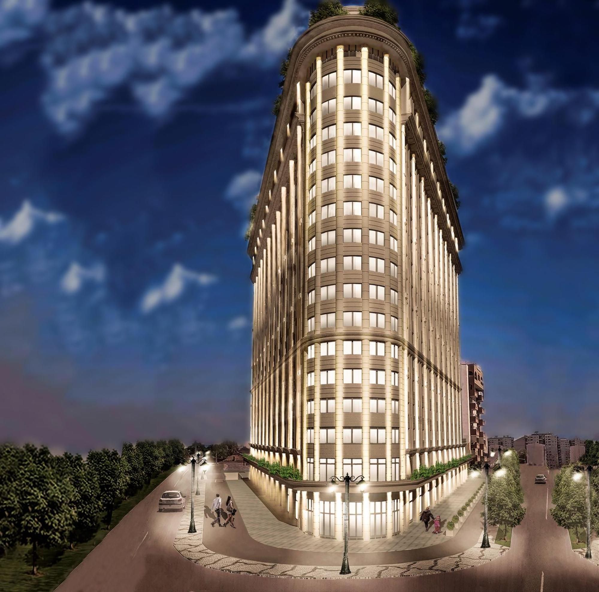 Modern Flatiron Apartment, Skopje Center Exterior photo
